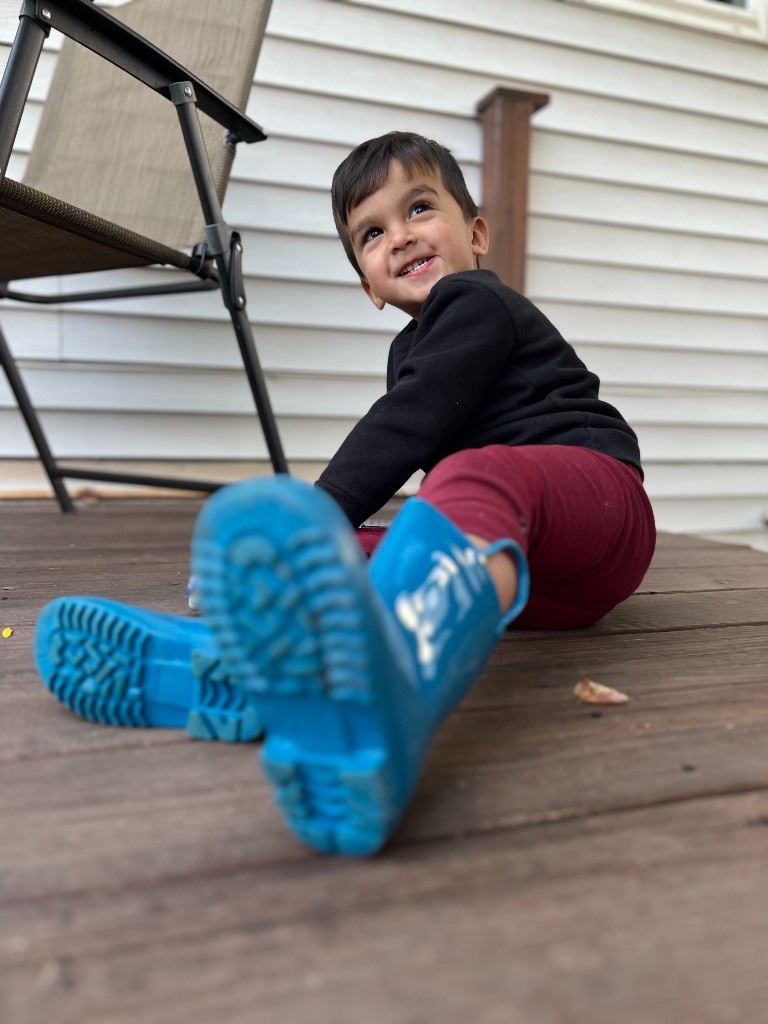 Blue boots, big adventures